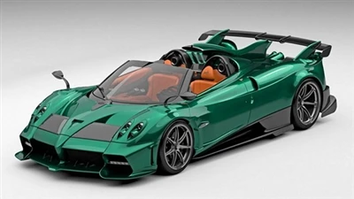 Den officiella kartan över ett begränsat antal av 8 Pagani Huayra-minnesmodel...